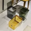 The X111-2751PET transparent trash can can be detachable by pressing open the lid and has an internal pressure ring. It is a large-capacity sanitary bucket for kitchens and living rooms Specification image
